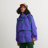 Unisex Jacket Stand Collar Jacket Detachable Two-Piece Retro Sports Jacket